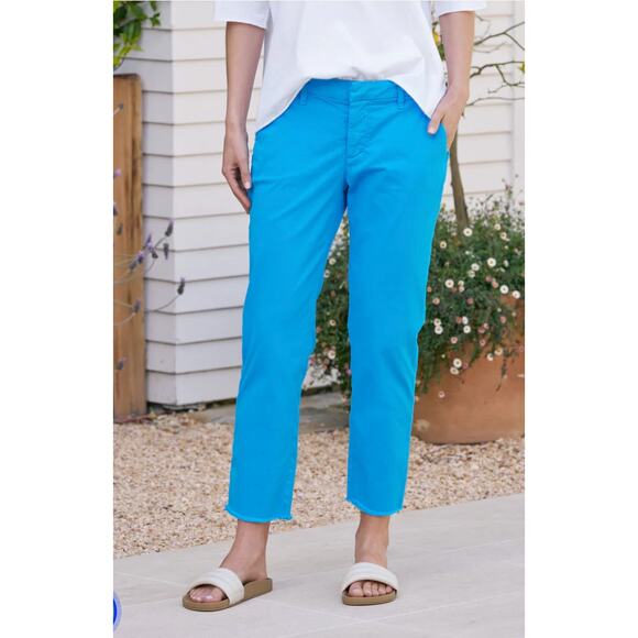 Frank & Eileen Wicklow The Italian Chino Pants Azul Blue Performance Twill 10 - Picture 1 of 9